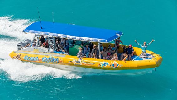 Ozean-Rafting Whitsunday Islands Whitehaven Beach Tagesausflug Südlinie Nordlinie