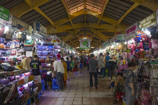 Ben Thanh Market interior near Ho Chi Minh City hotels in District 1