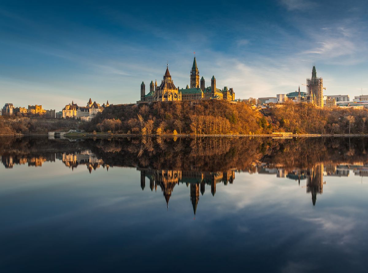 Ottawa's skyline and the parliament buildings