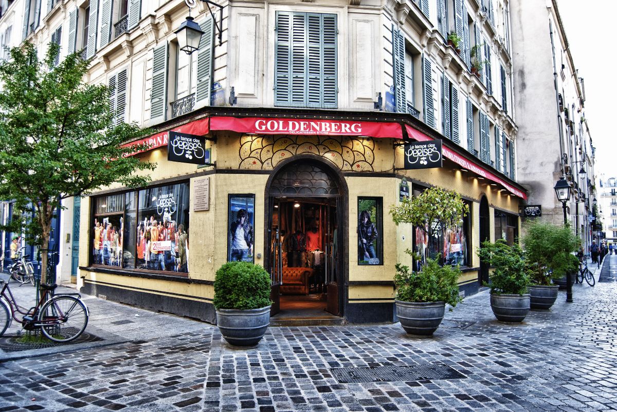Parisian buildings along a boulevard