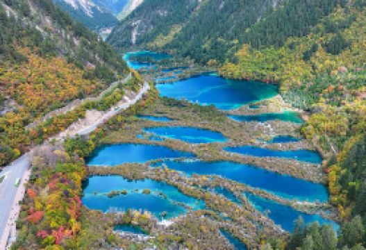 8-day 7-night · Group Tours · Jiuzhaigou + Huanglong National Scenic Area + Chengdu Research Base of Giant Panda Breeding + Leshan Giant Buddha + Mount Emei + Sanxingdui Museum · (Group for International Travelers) No shopping, international 5-diamond hotel, free airport transfer. Arrange a welcome dinner and health soup pot for local Tibetan families in Jiuzhaigou. In addition, a peace of mind travel bag (containing masks, disinfectant wipes, tissues, etc.) and a panda's accessory will be given as a gift