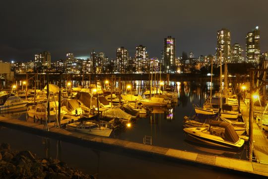 Vancouver's downtown and harbour