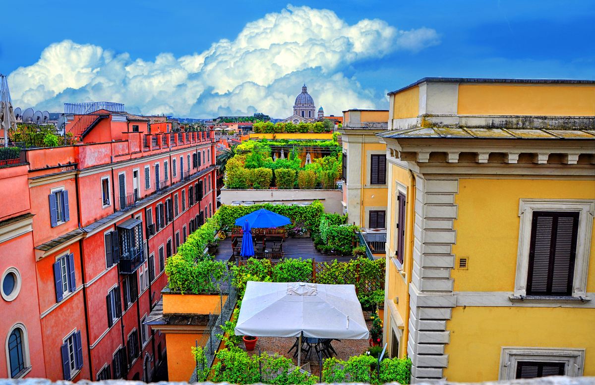 The Monti district in Rome
