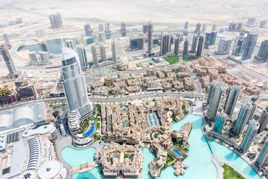 Dubai's skyline and modern towers