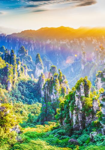 4D3N • Zhangjiajie Icons & the Underground Wonder: Avatar Mountains, Tianmen, Glass Bridge & Huanglong Cave - with free drone, eSIM & Muslim-friendly