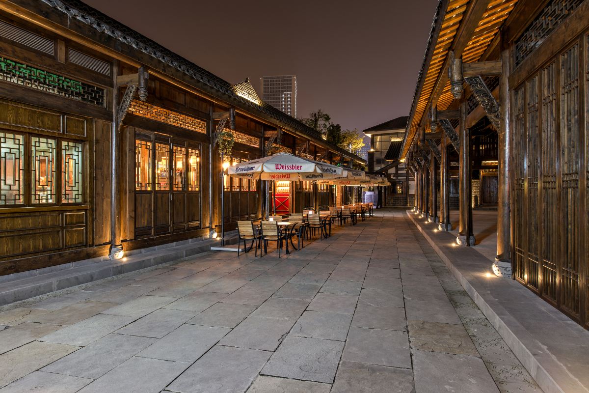 The civic centre around Tianfu Square in Chengdu