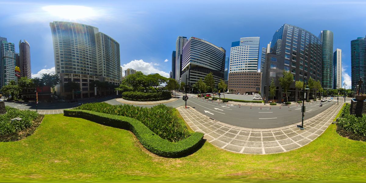Office and hotel towers in a Metro Manila business district