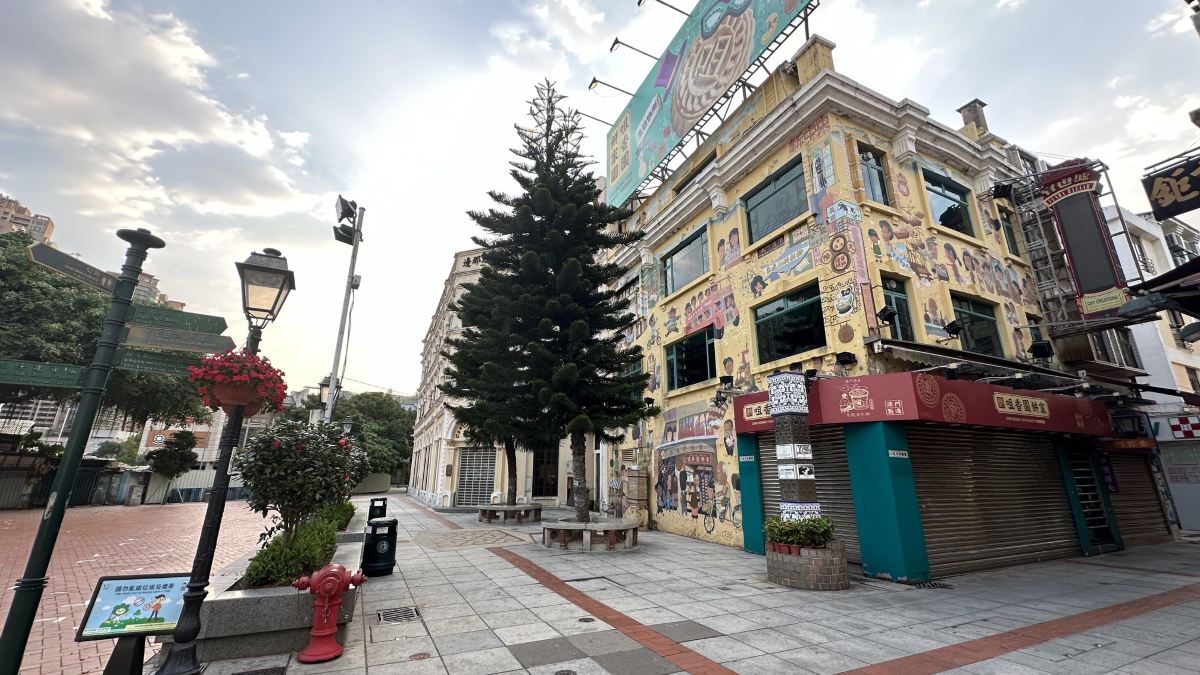 タイパ旧市街の広場(嘉模墟)と周辺の建物