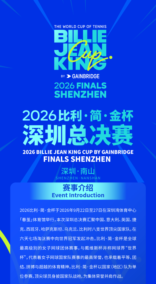 2026比利·簡·金盃深圳總決賽