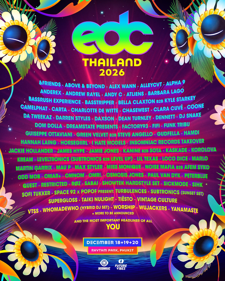 EDC Thailand 2026｜DJ 陣容