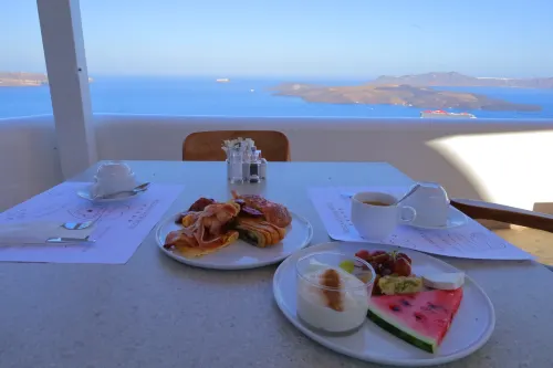 Volcano View Hotel Santorini Ristorazione Photos