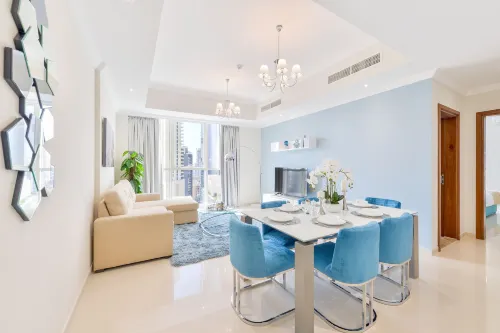 Dunya Tower · Downtown Luxury · 5 Min Walk to Dubai Mall! Photos