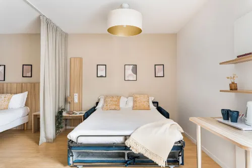 Appart hôtel Q7 Lodge Lyon 7 - Séjours à la nuitée et longues durées Chambres Photos