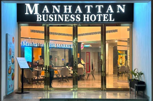 Manhattan Business Hotel Eksterior Photos