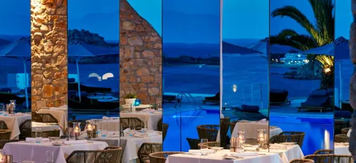 Myconian Ambassador Relais & Chateaux Dining Photos