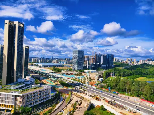 Yi Zhi. High Floor City View Huge-Screen Apartment(Shenzhen North Railway Station, Wanke Yue City) Dekat Hotel Photos