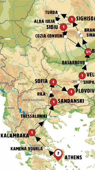 12D11N • Northern Greece, Bulgaria, and Romania
