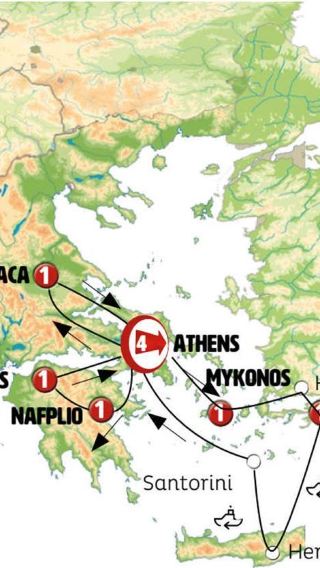 11D10N • Athens, the Beautiful Aegean and Complete Greece Int