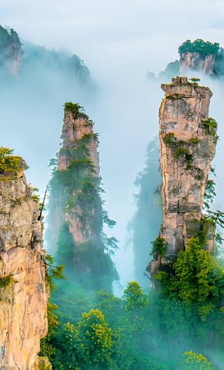 4D3N • Essential Zhangjiajie - Avatar Mountains + Tianmen Mountain + Grand Canyon Glass Bridge: for late arrivals and early departures with airport and HSR transfers plus drone footage and eSIM