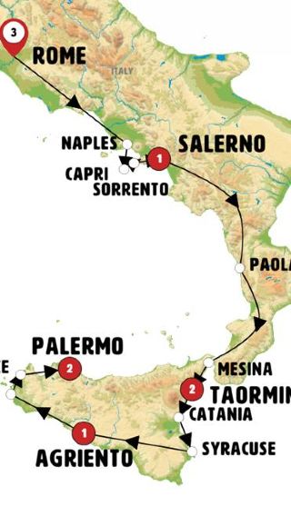 10D9N • Sicily and Southern Italy End Palermo with Rome