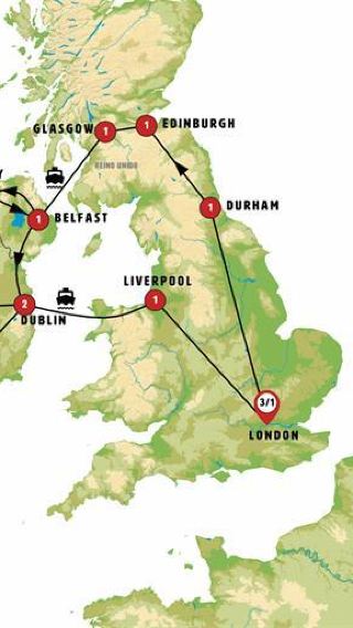 18D17N • Great British Route and Emerald Isle with London