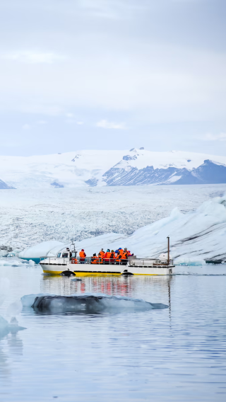8D7N • Customize your trip: Iceland: Volcano Inside Exploration + Blue Lagoon + ATV across Plane Wreckage + Jokulsarlon Boat Tour + Blue Ice Cave Safari