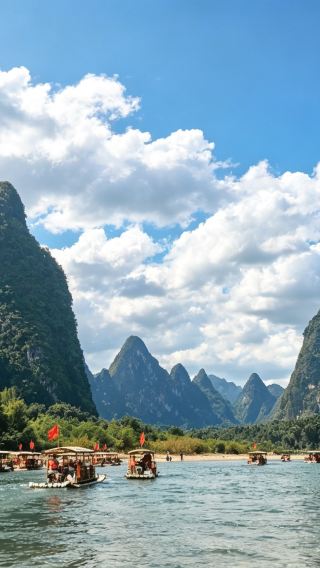 6D5N • Luxury & Top quality Guilin: Yangshuo + Longji Rice Terraces with 4.5h Li River 4-star Cruise, 24-hour Pick-up Services, Private Car and Guide Service