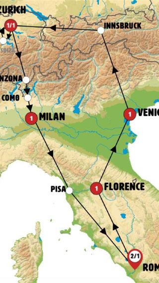 9D8N • Italy and Switzerland GO