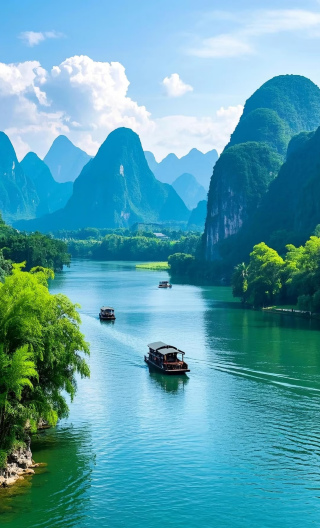 3D2N • Li River Xingping Section Cruise - Dong King Night Banquet & Bonfire Party - Xingping Ancient Town - Silver Cave - Yulong River Rafting - Xianggong Mountain