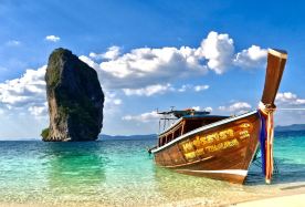 2D1N · Group Tours · 4 Islands Snorkeling Tour by Longtail Boat from Krabi · Join the four islands day trip by longtail boat from Ao Nang, taking you to the group of islands including Koh Poda, Chicken Island, Koh Tub and Koh Mor, and  Phra Nang Cave on the Railay peninsula.