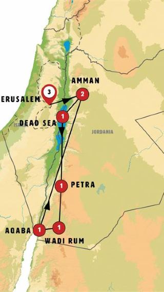 10D9N • Jerusalem and unforgettable Jordan