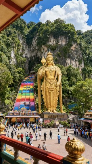 5D4N • Kuala Lumpur small group tour · Melaka and Putrajaya Putra Mosque - The Stadthuys - Malacca Strait and Sky Mirror and Rainbow Stairs & Batu Caves and Genting Highlands