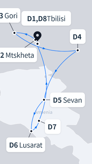 8D7N • Sacred-sites tour of two nations: Georgia + Armenia: Tbilisi, Mtskheta, Kazbegi, Gori, Signagi, Yerevan