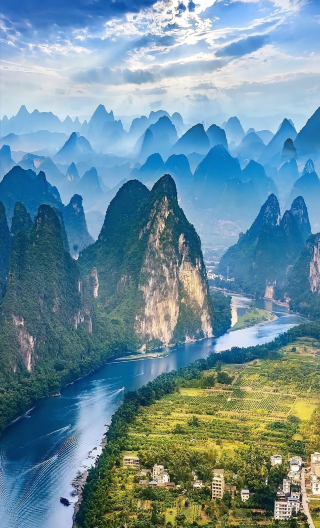 6D5N • Halal-friendly tour Guilin + Yangshuo: Muslim Village + Chongshan Mosque + Sheraton Hotel: Li River cruise & Yulong River bamboo rafting