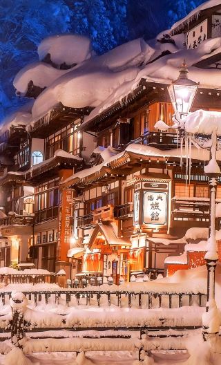 2D1N • Two-Day Winter Fairyland Tour in Tohoku | Ginzan Onsen, Zao Frost Trees, Fox Village & Onihei Edo Town Departure from Tokyo, breakfast and dinner at hot spring hotel included, Zao ropeway tickets available for additional purchase