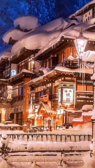 2D1N • Two-Day Winter Fairyland Tour in Tohoku | Ginzan Onsen, Zao Frost Trees, Fox Village & Onihei Edo Town Departure from Tokyo, breakfast and dinner at hot spring hotel included, Zao ropeway tickets available for additional purchase