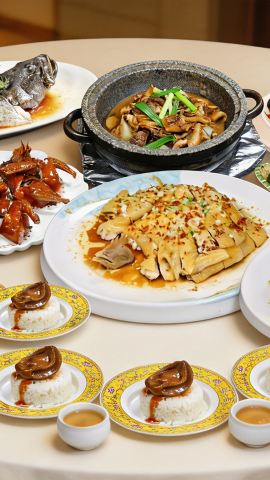 2日1晚 • 中山+珠海2天團 · 珠海30年老字號《蛇平飯店》【非遺獲獎美食:海沙煨果園走地靚雞+招牌首創焗南瓜宴】VIP包廂【鮑汁扣海參(位上)+招牌翅湯花膠魚茸羹(位上)】保證入住中山中心逸衡酒店 中...