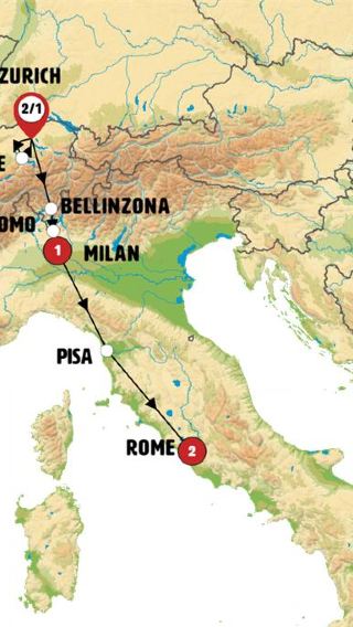 7D6N • Swiss and Italian Spotlight