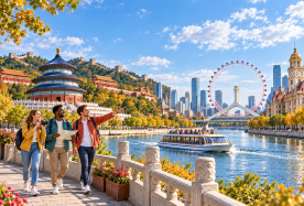 5D4N · Group Tours · Two cities: Beijing + Tianjin: 2 days in old Beijing - optional 1-day trip to Tianjin Charm or Gubei Water Town. Book 7 days ahead at Holiday Inn Express. 9-person group, 1 person guaranteed · Two cities: Beijing + Tianjin: 2 days in old Beijing - optional 1-day trip to Tianjin Charm or Gubei Water Town. Book 7 days ahead at Holiday Inn Express. 9-person group, 1 person guaranteed