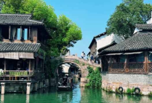 8-day 7-night · Group Tours · Hangzhou + Wuzhen + Ningbo + Mount Putuo · Explore three renowned Jiangnan water towns in China, along with the scenic Mount Putuo and Caishen Valley.