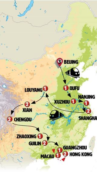 18D17N • Northern and southern China end Guangzhou