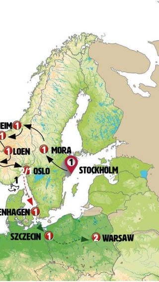 13D12N • Legendary Fjords and Northern Poland End Warsaw