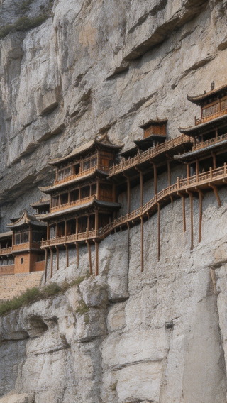 6D5N • UNESCO Heritage + Yanmenguan + Yungang Grottoes + Xuankong Temple + The Qiao Family Courtyard + Jinci Museum