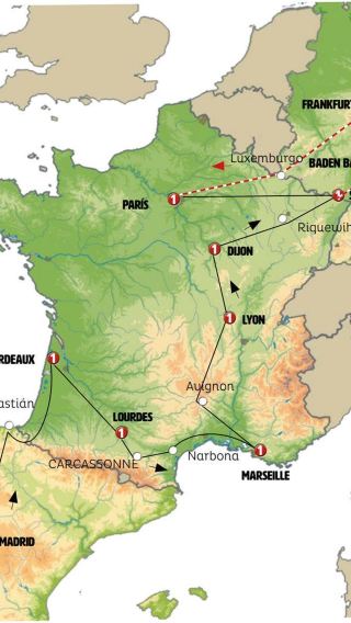 9D8N • Catalonia, south of France, Burgundy, Alsace and Black Forest