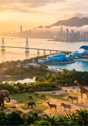 8D7N • Discover Two Chimelong Parks in Guangdong. Explore Bay Area tech & crafts. Explore 'Nanling Wildlife Kingdom' at Shenzhen Science Museum to discover the unique ecosystem of Lingnan.