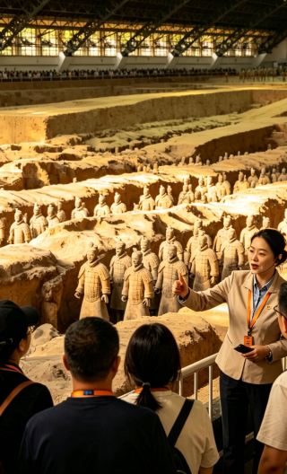 4D3N • Xi'an + Mount Hua + Emperor Qinshihuang's Mausoleum Site Museum + Xi'an City Wall + Huashan Mountain