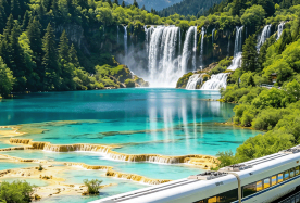 3D2N · Group Tours · Jiuzhaigou + Huanglong National Scenic Area, comfortable business bus transportation, select 2 nights at 5-star hotels, Small exclusive group of 20 people · Round-trip train travel to Jiuzhaigou, comfortable business bus transportation, select 2 nights at 5-star hotels, complimentary afternoon tea, travel photography, and Tibetan home-style hot pot