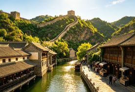 2D1N · Private Tours · Gubei Water Town + Great Wall at Sunset + Old Courtyards + Canal Night Cruise + Simatai Hiking + Private Car and Round-trip Transfer Included · This journey takes you from the Simatai Great Wall to Gubei Water Town, where ancient military grandeur meets northern riverside charm and folk traditions.