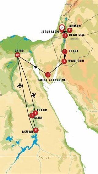 17D16N • Contrasts of Jerusalem, Jordan and Egypt