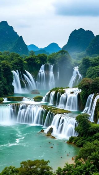 4D3N • Secret land tour: Nanning + Detian Transnational Waterfall + Mingshi Rural + Tongling Grand Canyon 